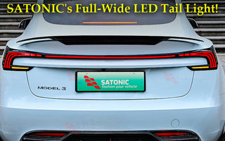 Upgrade Your Tesla Model 3 Highland with SATONIC’s New-Generation Through Shape Rear Lamp!