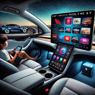 Elevate Your Tesla Experience with the SATONIC 8.66" Rear Entertainment Screen