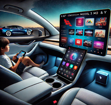 Elevate Your Tesla Experience with the SATONIC 8.66" Rear Entertainment Screen