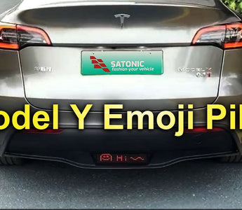 Have you ever seen Emoji Light on Model Y? It comes - SATONIC