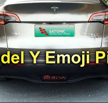 Have you ever seen Emoji Light on Model Y? It comes - SATONIC