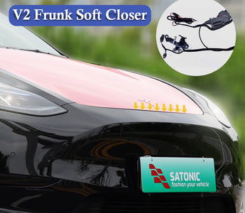 New !!!  Tesla frunk no need to close by hands, it can close automatically ! - SATONIC