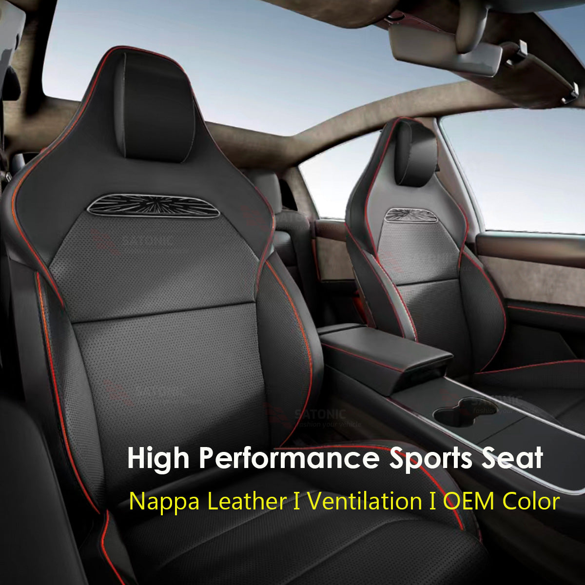 Model 3/Y High-Performance Style Sports Seats Ventilated