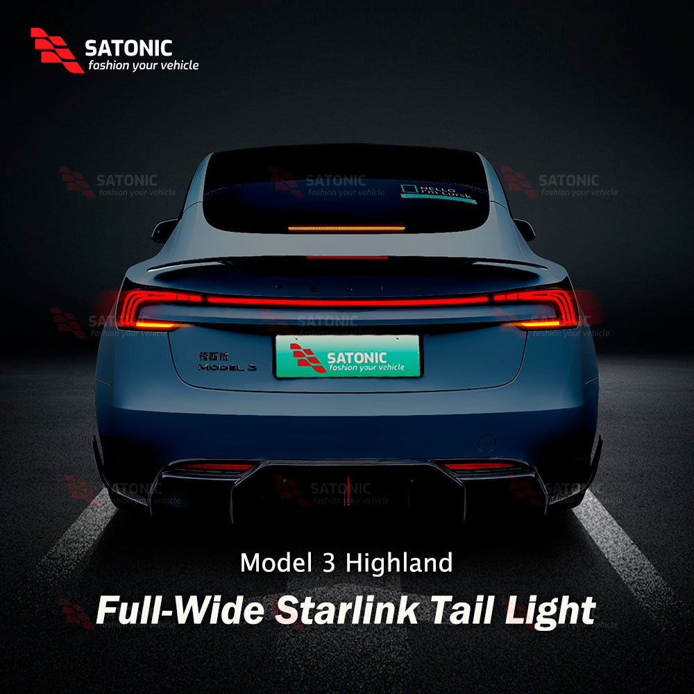 Tesla Model 3 Highland Full-Wide Tail Light LED