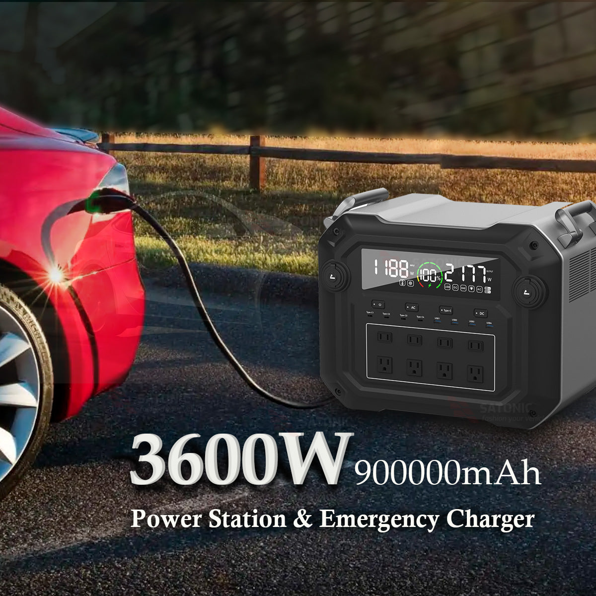 3600W Power Station Tesla Emergency Quick Charge