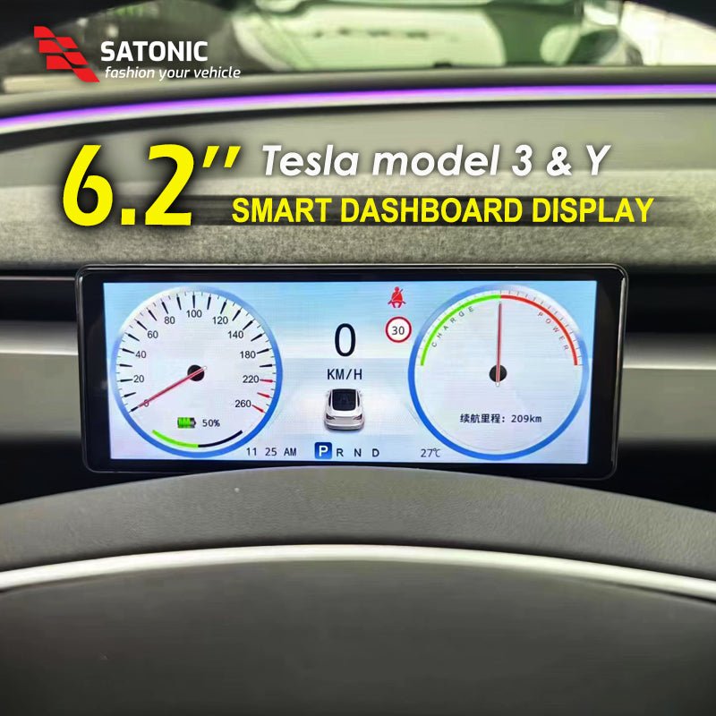 Model 3 & Y 6.2'' Smart Dashboard Screen - SATONIC