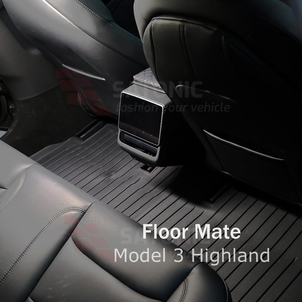 SATONIC Premium Floor Mats for Tesla Model 3 Highland - SATONIC